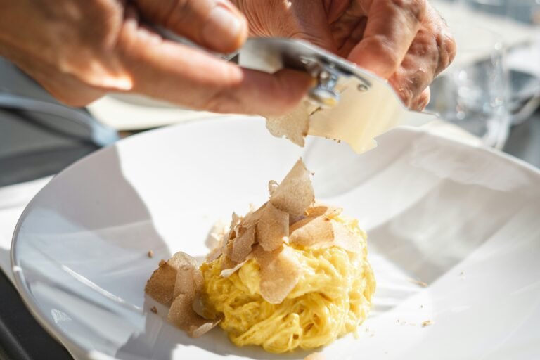 Delectable White Truffle Pasta with Freshly Shaved Truffle