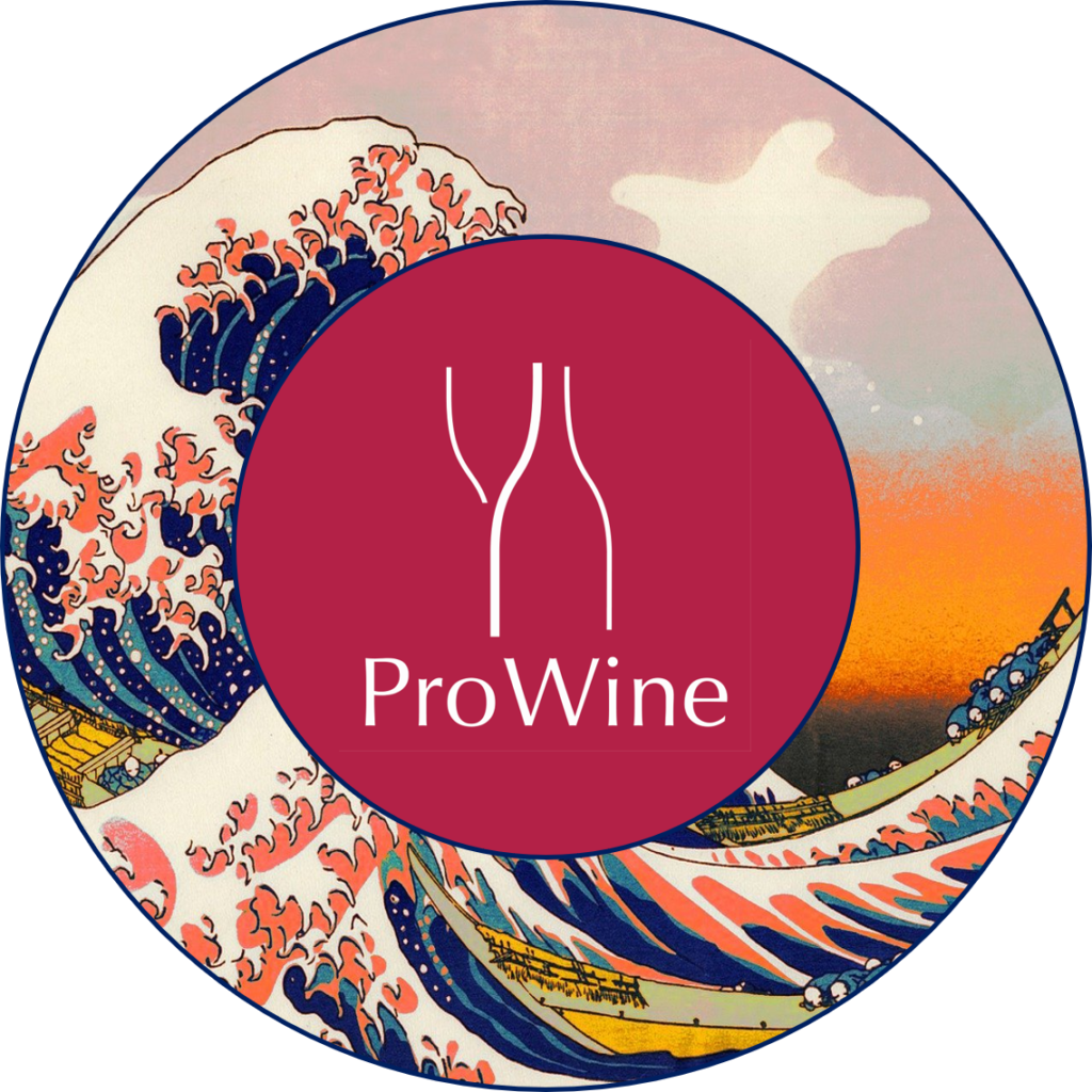 Logo of ProWine Tokyo 2024, the premier professional event for wine and spirits in Japan, showcasing industry innovation and trends.